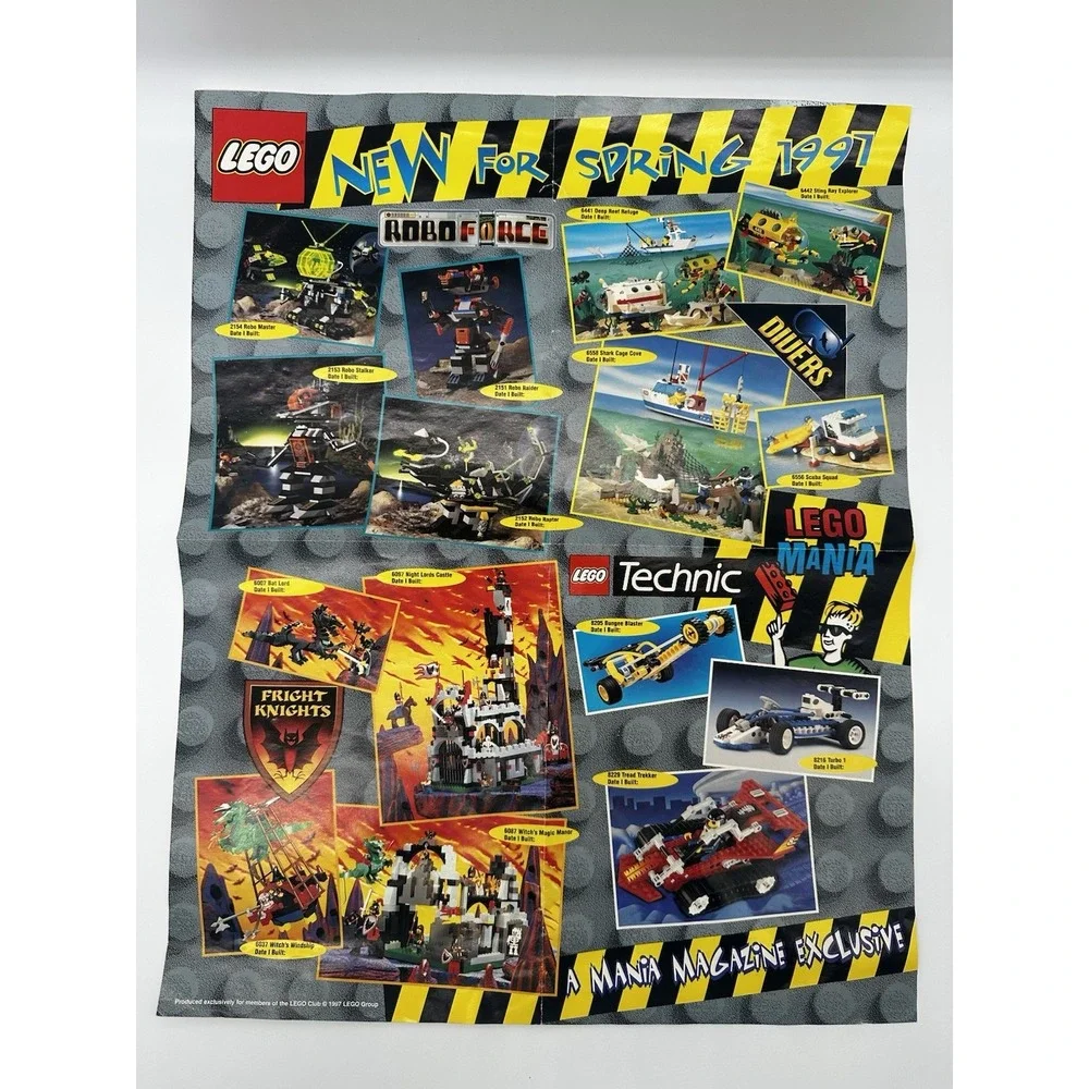 Vintage LEGO Mania Magazine Fright Knights 1997 Aquazone Catalog Guide Lot